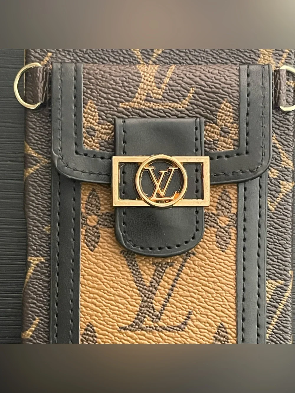 iPhone 17pro max crossbody wallet phone case